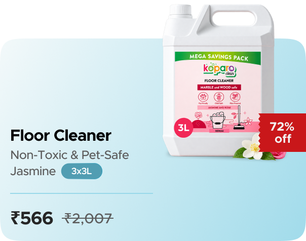 Koparo Clean Floor Cleaner – Non-toxic & Pet-Safe - J — 3X Pack, effective ₹566 (₹63/L)
